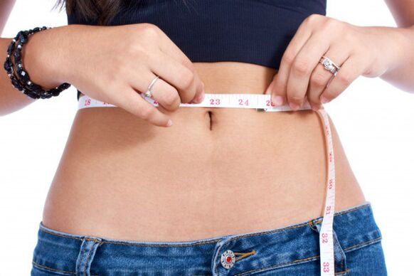 misurare i volumi corporei prima della dieta giapponese