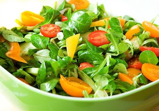 insalata di verdure per dimagrire in una settimana di 7 kg